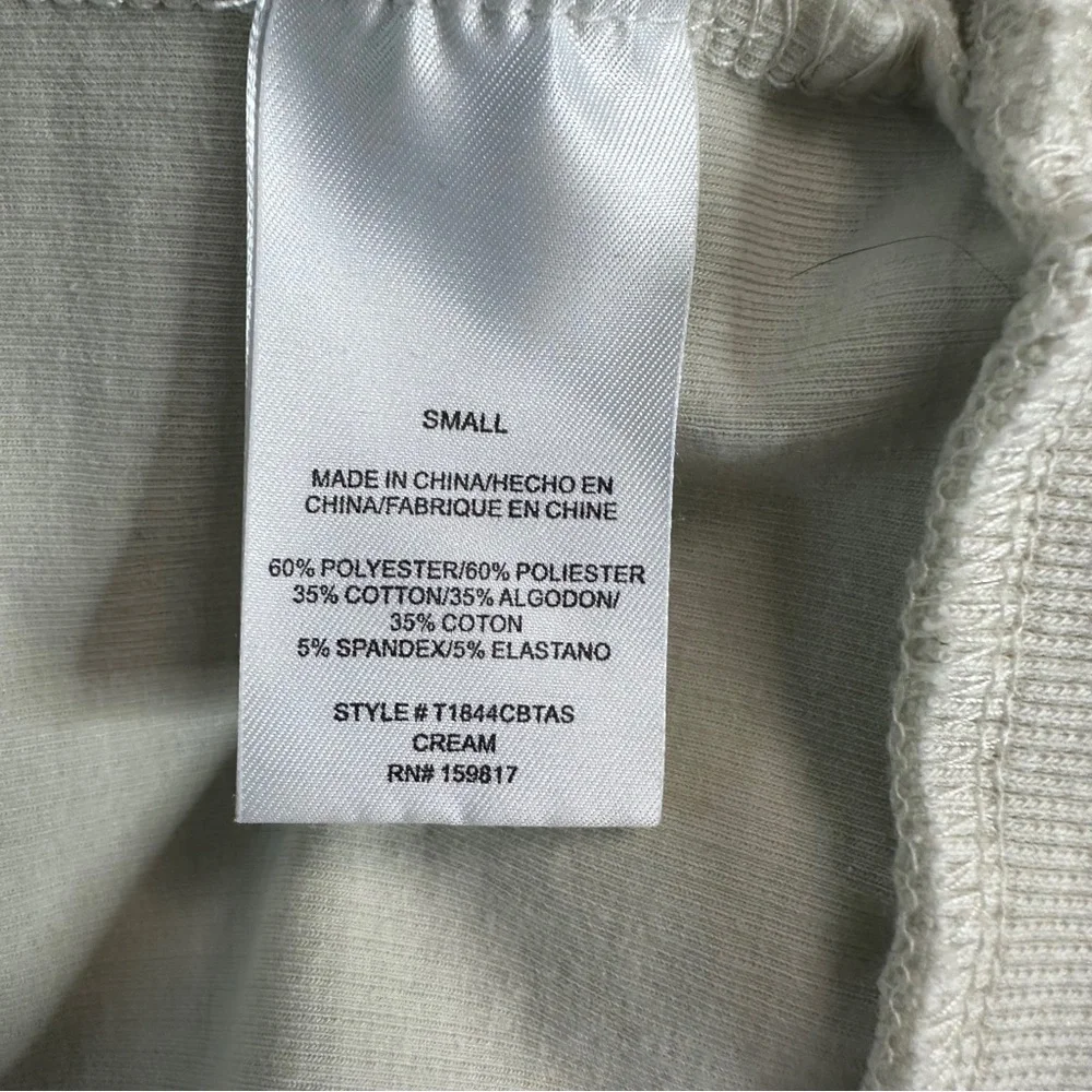 Altar'd State Women's Oversized Crewneck Ribbed Sweater Cream Size S‎